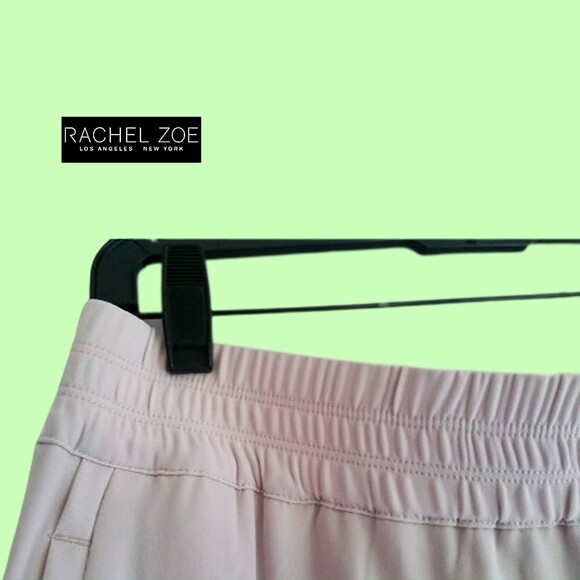 Rachel Zoe NEW Elastic Waist Pocket Ankle Detail Crepe Pant 8 - Picture 4 of 11
